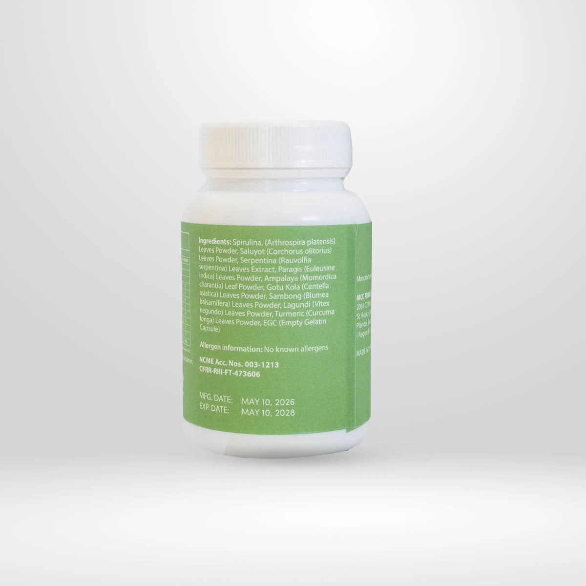 MCC Essential Greens 60 Caps